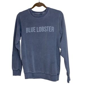 Blue Lobster Women’s XS Extra Small Sweatshirt Blue Logo